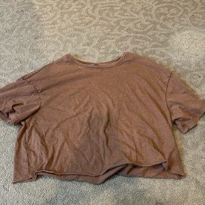 Wild Fable brown cropped tee